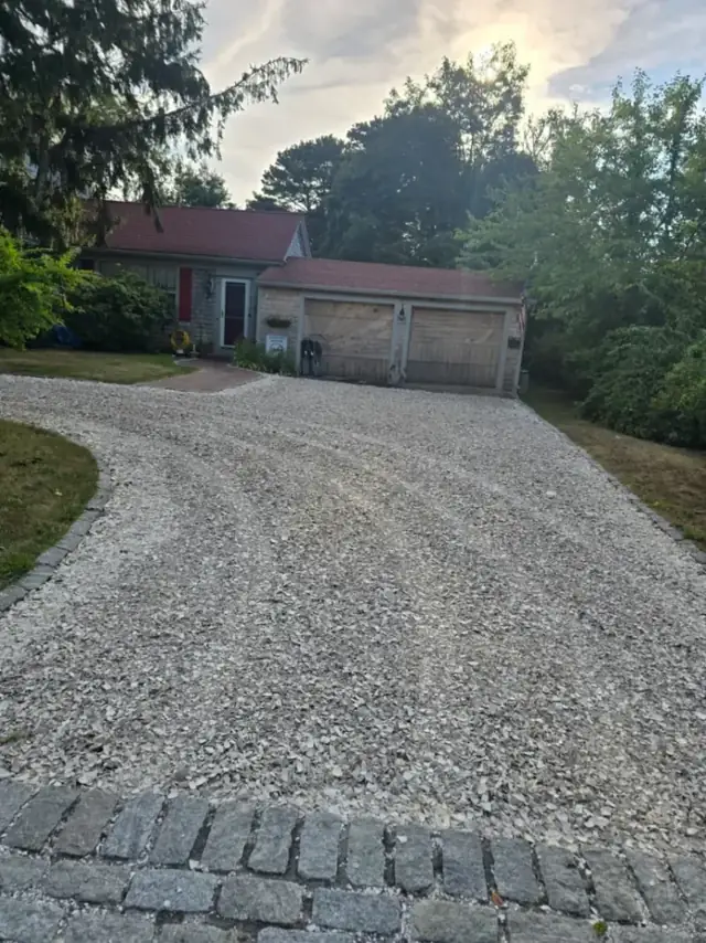 New gravel driveway